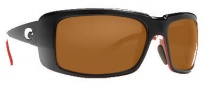 Costa Del Mar Cheeca Sunglasses Black Coral Frame Sunglasses - Silver Mirror / 580G