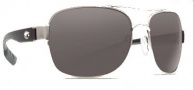 Costa Del Mar Cocos Sunglasses Palladium Frame Sunglasses - Gray / 580P