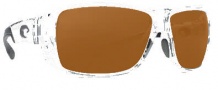 Costa Del Mar Double Haul Sunglasses Crystal Frame Sunglasses - Dark Amber / 580P