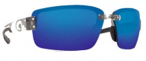 Costa Del Mar Galveston Sunglasses - Silver Frame Sunglasses - Blue Mirror / 580P
