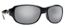 Costa Del Mar Las Olas Sunglasses- Black Frame Sunglasses - Silver Mirror / 580G 