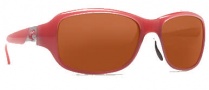 Costa Del Mar Las Olas Sunglasses - Coral White Frame Sunglasses - Copper / 580P