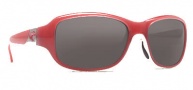 Costa Del Mar Las Olas Sunglasses - Coral White Frame Sunglasses - Dark Gray / 400G