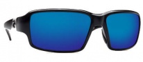 Costa Del Mar Peninsula Sunglasses - Black Frame Sunglasses - Blue Mirror / 580G