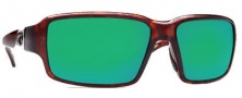Costa Del Mar Peninsula Sunglasses - Tortoise Frame Sunglasses - Green Mirror / 400G