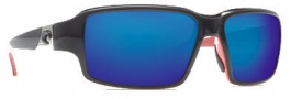 Costa Del Mar Peninsula Sunglasses - Black Coral Frame Sunglasses - Blue Mirror / 580G