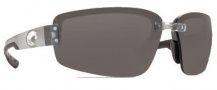 Costa Del Mar Seadrift Sunglasses - Silver Frame Sunglasses - Gray / 580P