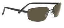 Serengeti Trapani Sunglasses Sunglasses - 7603 Shiny Silver / Smoke Stripe / 555NM