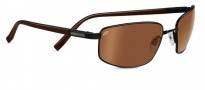 Serengeti Volterra Sunglasses Sunglasses - 7594 Satin Black Gray Stripe / Drivers Polarized