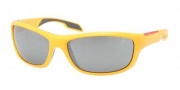 Prada Sport PS 04NS Sunglasses Sunglasses - GKD7W1 Yellow / Gray Silver Mirror