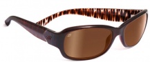 Serengeti Chloe Sunglasses Sunglasses - 7624 Bronze Zebra / Drivers Gold Polarized