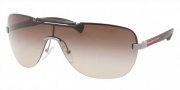 Prada Sport PS 52NS Sunglasses Sunglasses - 5AV6S1 Gunmetal / Brown Gradient 