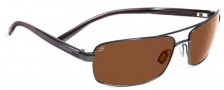 Serengeti San Remo Sunglasses Sunglasses - 7608 ShinyGunmetal Gray Stripe / Drivers