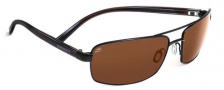 Serengeti San Remo Sunglasses Sunglasses - 7607 Shiny Gunmetal / Gray Stripe / Drivers Polarized