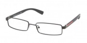 Prada Sport PS 53CV Eyeglasses Eyeglasses - 1BO1O1 Black Demi Shiny