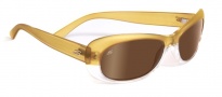 Serengeti Bella Sunglasses Sunglasses - 7631 Satin Shiny Champagne / Drivers Gold Polarized 