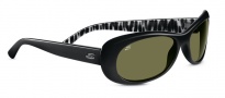 Serengeti Bella Sunglasses Sunglasses - 7629 Shiny Black Zebra / 555NM Polarized