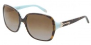 Tiffany & co. TF4056A Sunglasses Sunglasses - 8134T5 Top Havana Blue / Polarized Brown Gradient