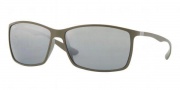 Ray-Ban RB4179 Sunglasses Sunglasses - 882/82 Matte Green / Polarized Gray Mirror Silver Gradient