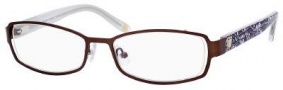Liz Claiborne 378 Eyeglasses Eyeglasses - 0DE2 Dark Chocolate Floral 