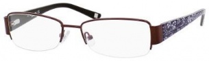 Liz Claiborne 387 Eyeglasses Eyeglasses - 0DE2 Chocolate Floral 