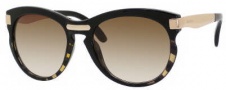 Jimmy Choo Lana/S Sunglasses Sunglasses - 0MXA Zebra Black Honey / BA Brown Gradient Lens