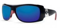 Costa Del Mar Bonita Sunglasses Black Coral Frame Sunglasses - Blue Mirror / 400G