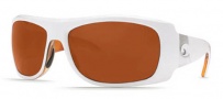 Costa Del Mar Bonita Sunglasses White Tortoise Frame Sunglasses - Copper / 580P