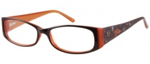 Harley Davidson HD 394 Eyeglasses Eyeglasses - BRN: Brown Over Rust 