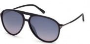 Tom Ford FT0254 Matteo Sunglasses Sunglasses - 01B Matte Black 