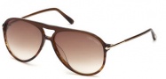 Tom Ford FT0254 Matteo Sunglasses Sunglasses - 50F Transparent Brown 