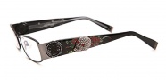 Ed Hardy EHO 711 Eyeglasses Eyeglasses - Black Gun