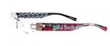 Ed Hardy Lites EHL 807 Eyeglasses Eyeglasses - Black
