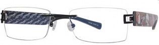 Ed Hardy Lites EHL 811 Eyeglasses Eyeglasses - Black