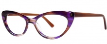 OGI Eyewear 3114 Eyeglasses  Eyeglasses - 1454 Purple Brown Streak / Brown 