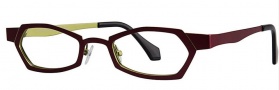 OGI Eyewear 4014 Eyeglasses Eyeglasses - 1170 Burgundy / Yellow Green
