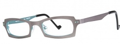 OGI Eyewear 4022 Eyeglasses Eyeglasses - 1162 Dark Gray / Aqua 