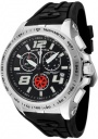Swiss Legend Men's Sprint Racer 80040 Watch Watches - 80040-01 Black Rubber / Stainless Steel Case / Black Dial