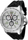 Swiss Legend Men's Sprint Racer 80040 Watch Watches - 80040-02S Black Rubber / Stainless Steel Case / Light Silver Dial