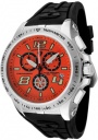 Swiss Legend Men's Sprint Racer 80040 Watch Watches - 80040-06 Black Rubber / Stainless Steel Case / Orange Dial
