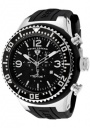 Swiss Legend Men's Neptune 11812P Watch Watches - 11812P-01 Black Silicone Strap / Black Dial
