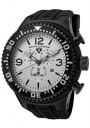 Swiss Legend Men's Neptune 11812P Watch Watches - 11812P-BB-02S Black Silicone Strap / Silver Dial