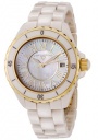 Swiss Legend Women&rsquo;s Karamica 20050 Watch Watches -  20050-BGWGR Beige Ceramic Band / White Mother of Pearl