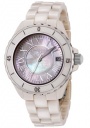 Swiss Legend Women&rsquo;s Karamica 20050 Watch Watches - 20050-BGWSR Beige Ceramic Band / White Mother of Pearl Dial