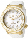 Swiss Legend Neptune 21848D Watch Watches - 21848D-YG-02-WHT White Silicone Strap / White Dial