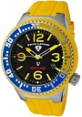 Swiss Legend Neptune 21848D Watch Watches - 21848P-01-YBL Yellow Silicone Strap / Black Dial