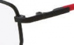 Flexon 653 Eyeglasses Eyeglasses - 012 Satin Black Red 