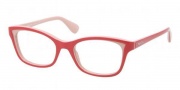 Prada PR 05PV Eyeglasses Eyeglasses - KAX101 Top Red / Pink Demo Lens