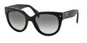 Prada PR 17OS Sunglasses Sunglasses - 1AB0A7 Black Gray Gradient