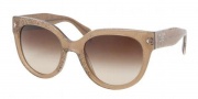 Prada PR 17OS Sunglasses Sunglasses - JAW6S1 Lace Sand Brown Gradient